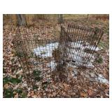 2 sections portable pet containment fencing