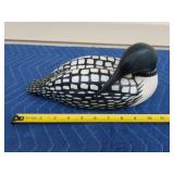 Jacduck hand carved wooden duck decoy - loon