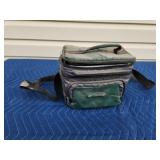 Portable collapsible cooler with fishing tackle,