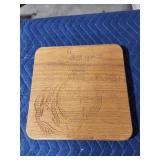 Custom engraved Marine Corps wood placard