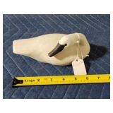 Jacduck hand carved wooden duck decoy - swan