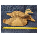 2 Jacduck wooden unfinished duck decoys