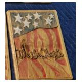 Custom engraved wood decor - We The People...2