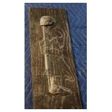 Custom engraved Fallen Hero wall placard 2, dark