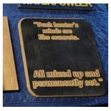 Custom engraved wood bird decor - Duck Hunter