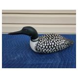 Jacduck hand carved wooden duck decoy - loon