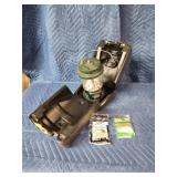 Propane lantern with storage case