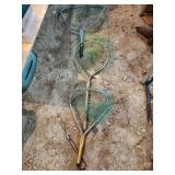 3 assorted aluminum handle landing nets