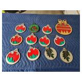 Assorted custom engraved wooden Christmas