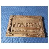Custom-made solid wood The Last Supper placard,