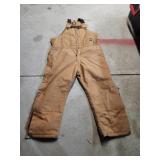Berne Carhartt insulated bibs, size 2XL short