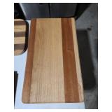 Custom made wood cutting board, 18 x 10.5