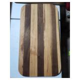Custom made wood cutting board, 9x17