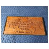 Custom-made Harley-Davidson motorcycles wooden