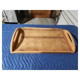Custom-made wooden serving tray, 13.5x23.5 X3