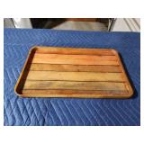 Custom-made wooden centerpiece serving tray,