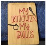 Custom engraved wood small decor - My Kitchen...