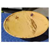 Custom made wooden shallow bowl - large