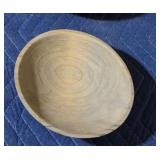 Custom made wooden shallow bowl - greyish