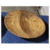 Custom made wooden shallow bowl - medium