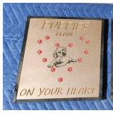 Custom engraved wood wall decor - Puppies...1