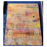 Custom engraved wooden decor - ...Cupcakes...