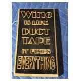 Custom engraved wood wine decor 2