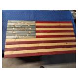 Custom-made 1776 wooden American flag 18.75x36.5