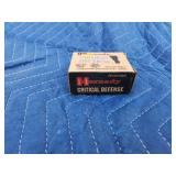 20 cartridges Hornady Critical Defense 40 S-W 165