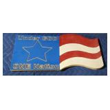 Custom-made wooden Americana sign 1