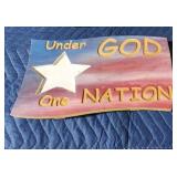 Custom-made wooden Americana sign 1