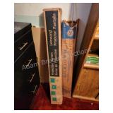 2 vintage projection screens