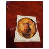 John Wayne lacquered wood Arrowhead placard