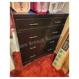 Vintage 4-drawer wood dresser, 19x 36 x 42.75