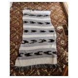 Handmade lap afghan, 28x54