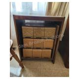 Sauder cabinet and assorted music CDs and S