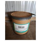 Wax lined half barrel cardboard storage with lead