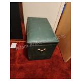 Vintage storage chest with contents, must take