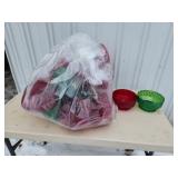 Bag of decorative plastic dishware, ideal for