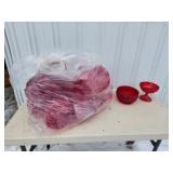 Bag of decorative plastic dishware, ideal for