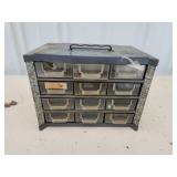 12 drawer organizer with contents