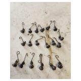 Antique vintage cast iron bell clangers