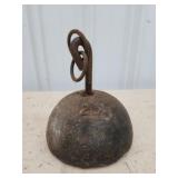 Custom-made lead boat anchor 6x7