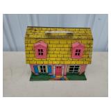 Vintage metal dollhouse