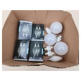 Assorted LED light bulbs