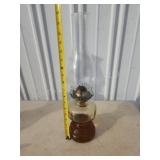Antique vintage oil lamp, clear