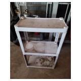 3-TIER PLASTIC STORAGE SHELF