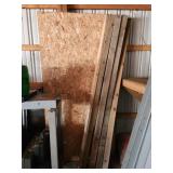 Assorted lumber- (1) 4x 8 x 1/2 OSB, (4) 4 x 4 x