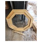 NEW OCTAGON WOOD FRAME WINDOW