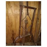 Pair of metal folding table legs
